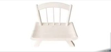 Wooden White Children s Chair Photography Props Baby Photoshoots Round Chair