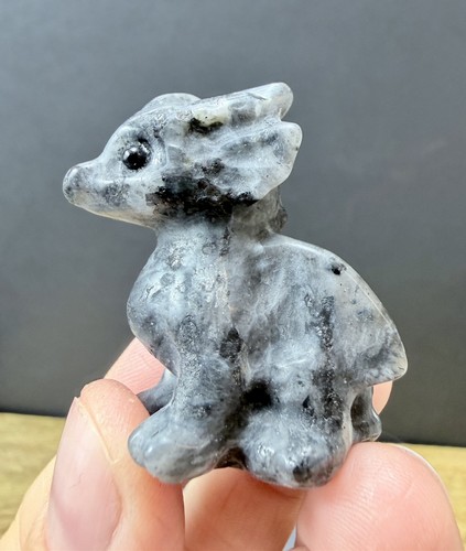 Crystal larvakite mini winged - larvakite,