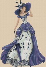 lady Cross stitch chart