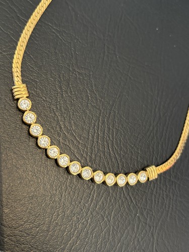 Swarovski half tennis necklace - tennis,