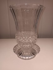 HEAVY, QUILITY CUT GLASS CRYSTAL VASE BY ARTES' LOUVRES