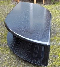 Black Ash curved Coffee Table