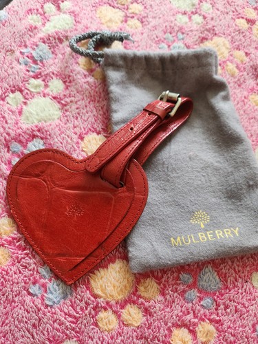 Leather mulberry bag charm - leather,