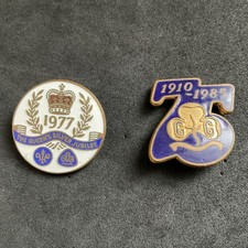 Two Vintage Girl Guides Enamel