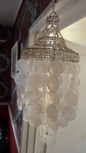 Capiz shell pendant ceiling - capiz,