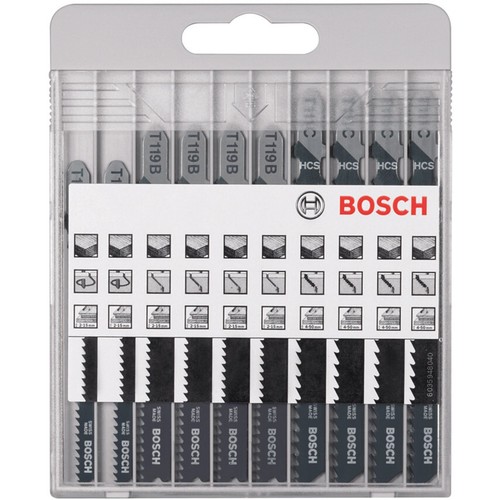 Bosch jigsaw blades set - set, 10