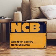 Vintage Personalised NCB Coal Board Mining Colliery Gate Colliery Sign