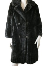 Vintage 1950s faux fur coat by