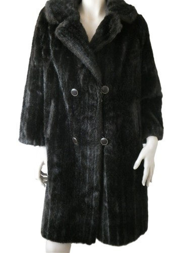 Vintage 1950s faux fur coat - , by