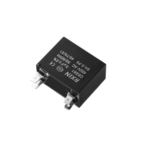 Cbb61 3uf 450v 38x20x30mm - 450v, ac