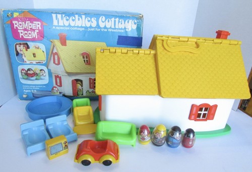 Vintage weebles cottage house - vintage,