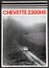 VAUXHALL Chevette 2300HS Car Sales Brochure For 1977 Ref V2368