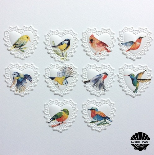 Embossed die cuts - 10,