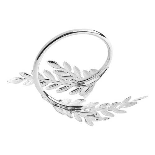Plated metal napkin rings set - plated,