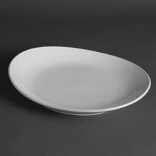 Olympia Steak Plates in White