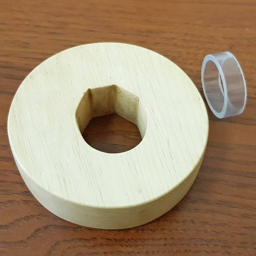 Wooden tsuba kashima - wooden, ryu