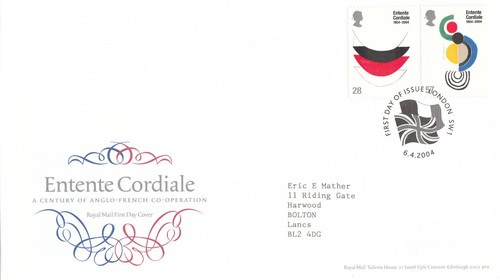 Entente cordiale fdc london - cordiale,