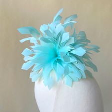 Mint Green Feather Fascinator