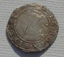 Elizabeth I Hammered Silver Half-Groat Tudor Period, 17mm 0.85g