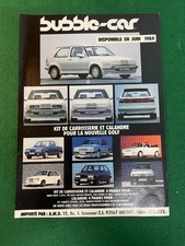 BUBBLE CAR 1984 VW GOLF BODY KIT  ADVERT A4 FILE A