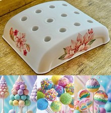 Floral Flower Cake Pop Display Stand Tray Shabby Chic French Country Lily Pink