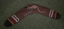 Queensland Aboriginal Creations Authentic Australian Kangaroo Wooden Boomerang 