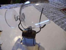 Antique brandy warmer set(silver plate?)with large brandy glass,bowl,snifter