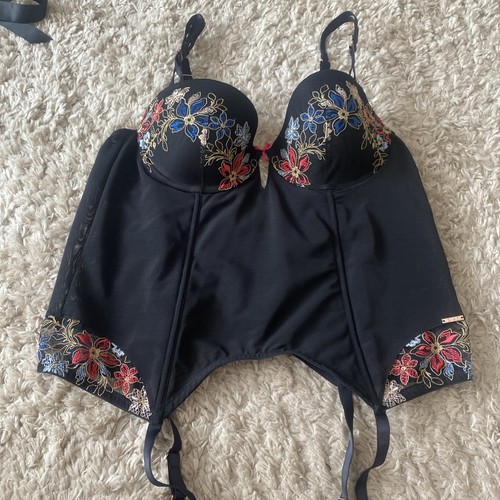 Figleaves embroidered basque - figleaves,