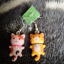 Hand Made " Cat" Earrings