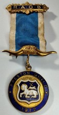 1972 PRESTON GUILD RAOB BUFFALOES MEDAL JEWEL