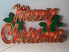 VINTAGE MERRY CHRISTMAS LIGHT
