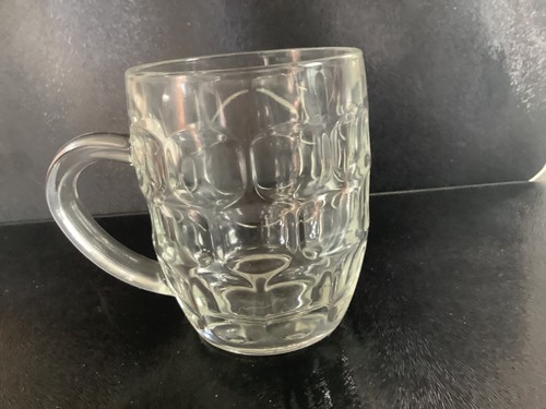Dimpled beer mug half pint - half,