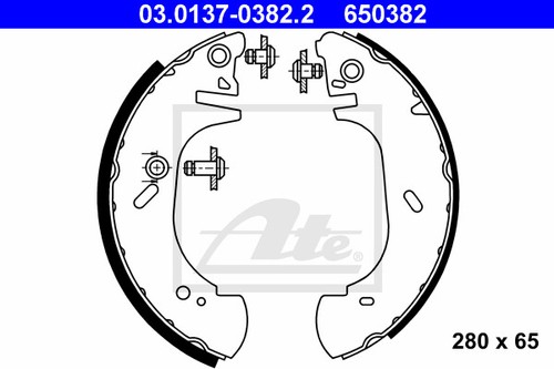 Brake shoe set for opel - brake,