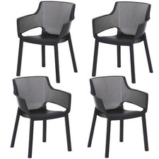 4x Garden Chair Bistro Easy