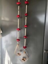 Small 2Pcs Cage Gold Tealight Candle Holders Floral Hanging Set Unusual