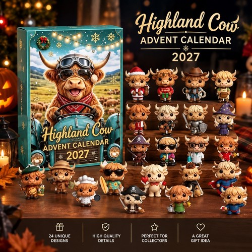Highland cow advent calendar - highland,