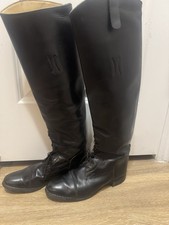 Women’s Tall English Equestrian Riding Boots Black-Size 8.5 Regular