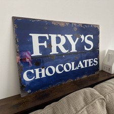 Vintage Metal Frys Chocolates