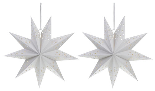 2pcs 45cm star lantern hollow - 45cm,