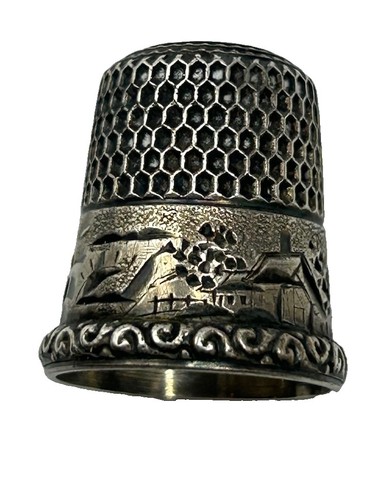 Antique sterling silver sewing - antique,