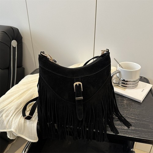 Women suede crossbody - suede, bag