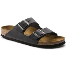 Birkenstock Arizona Oiled Black Sandal Mens Size UK 8 EU 42 *REFSSS363