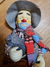 Vintage Hobo Clown Figurine