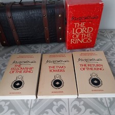 Lord of the Rings JRR Tolkien 1978 Book Set Houghton Mifflin Red Slipcase