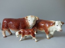 COUNTRYSIDE MELBA WARE WAIN FARM CATTLE HEREFORD BUTCHERS SHOP BULL COW CALF #S3
