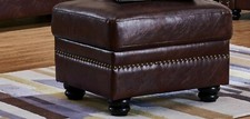 Burgundy Leather 3 Seater, 2