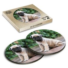 2 x Boxed Round Coasters -