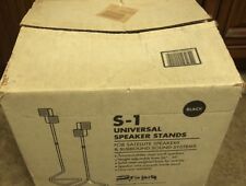 Vintage Studio Tech S-1 Universal Satellite Speaker Stands Work Black Mint NOB