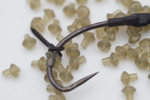 Olive brown hook beads - hook, rubber