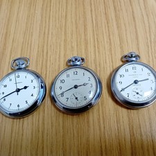 Job Lot Of Vintage Pocket Watches - All Running.